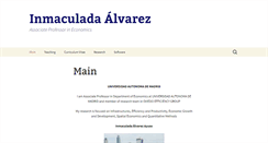 Desktop Screenshot of inmaculadaalvarez.net