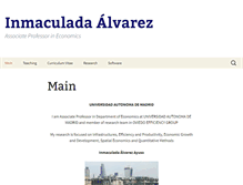 Tablet Screenshot of inmaculadaalvarez.net